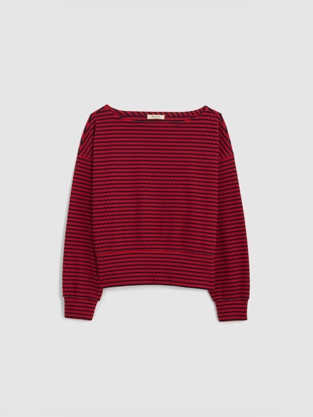 Madewell Textural-Stitch Boatneck Top